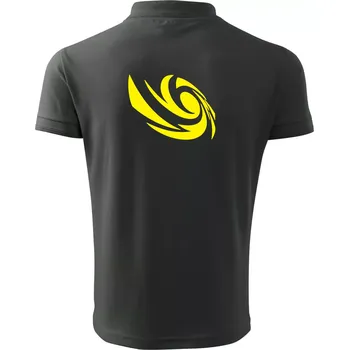 Pánská košile Vortex logo samostatné - žluté - Polokošile pánská Pique Polo 203 - 4XL ( Tmavá břidlice (šedá se zeleným nádechem) )