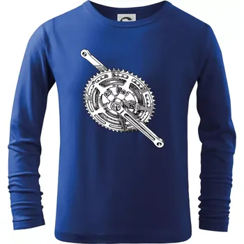 Chlapecké tričko Cyklo převodník - Triko dětské Long Sleeve - 122 cm/6 let ( Královská modrá )