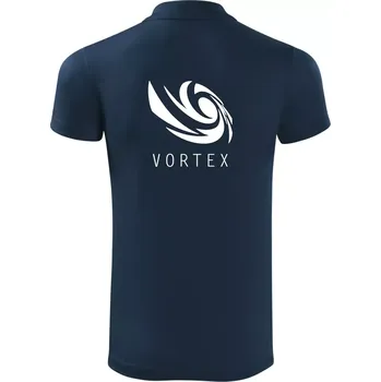 Pánská košile Vortex logo jednobarevné - Polokošile Victory sportovní (dresovina) - S ( Námořní modrá (velmi tmavá - téměř černá) )