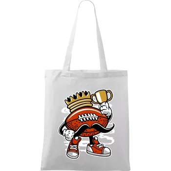 Americanos fotbal král - Taška bavlněná - 42 x 38 cm ( Bílá )
