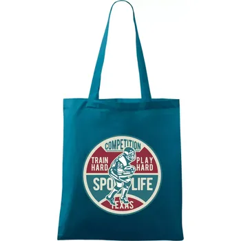 Football Competition - Taška bavlněná - 42 x 38 cm ( Petrolejová )