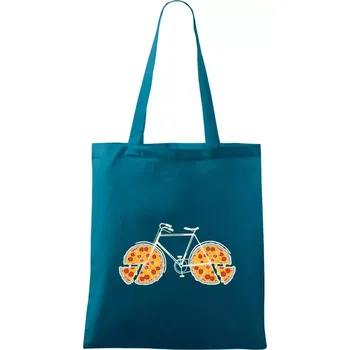 Pizza kolo - Taška bavlněná - 42 x 38 cm ( Petrolejová )