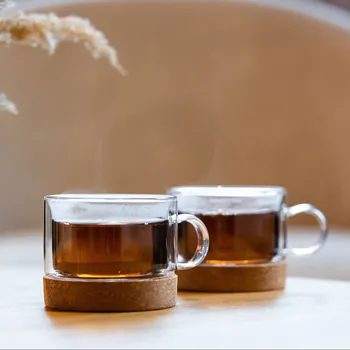 VIALLI DESIGN Vilagio 220 ml 2 ks. - termální šálky na kávu a čaj skleněné