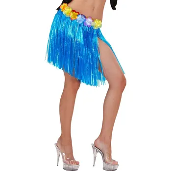 Dámská havajská sukně modrá, 45 cm