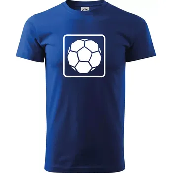 Fotbalový míč emblem - Triko extra velké (5-8XL) - 7XL ( Královská modrá )