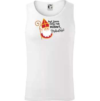 Byl jsem celý rok hodný, Mikuláši! - Tílko pánské Core - XL ( Bílá )