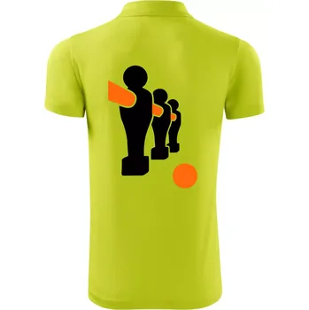 Pánská košile Fotbálek postavy - Polokošile Victory sportovní (dresovina) - 3XL ( Limetková )