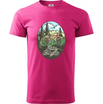 Ride Bicycle Nature - Klasické pánské triko vyšší gramáže - XS ( Purpurová )