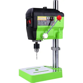 Vrtačka Stolní mini vrtačka 680W 1–13 mm se 3 stupni rychlosti Kovové tělo Pracovní zdvih 6 cm Poloměr 14,3 cm Přesná vrtačka do domácí dílny