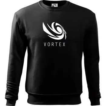 Pánská mikina Vortex logo jednobarevné - Mikina Essential pánská - M ( Černá )