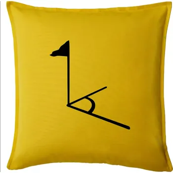 Polštář Rohový praporek - Polštář 50x50 - 50x50 - Pouze potah ( Žlutá )
