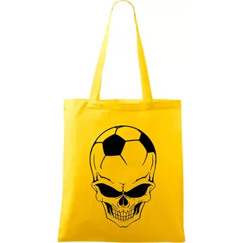 Fotbal lebka míč - Taška bavlněná - 42 x 38 cm ( Žlutá )