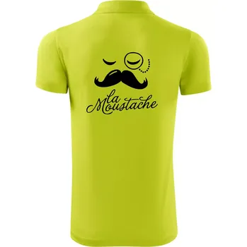 Pánská košile La Mustache - Polokošile Victory sportovní (dresovina) - L ( Limetková )