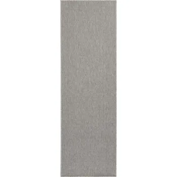 Koberec BT Carpet Běhoun Nature 103533 Silver Grey – na ven i na doma Rozměry koberců: 80x150