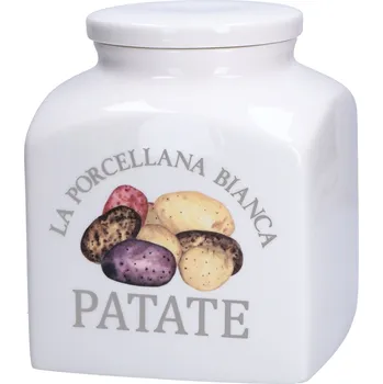 Dóza na potraviny LA PORCELLANA BIANCA Conserva 3,5 l - porcelánová nádoba na brambory