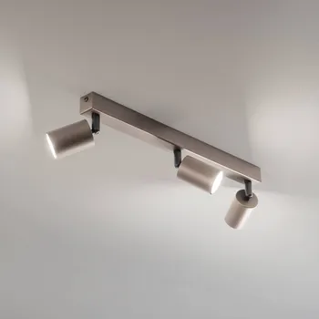 Lampička TK Lighting Stropní bodové svítidlo Top, nastavitelné, hnědé, lineární se třemi tmavě hnědá matná 3 x 10 W LED - Doprava zdarma