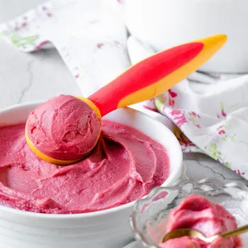 Příbor MASTRAD Ice 20cm - kopečkovač / plastová lžíce na zmrzlinu