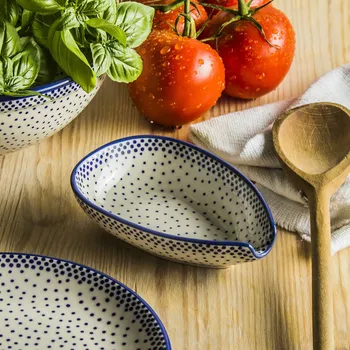 Příbor Keramická opěrka lžíce Manufaktura Bolesławiec - dec. 061A