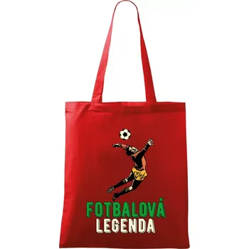Nákupní taška Fotbalová legenda brankář - Taška bavlněná - 42 x 38 cm ( Červená )