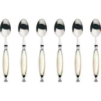Příbor BUGATTI Country Ivory 6 ks - nerezové lžičky na espreso