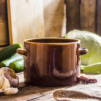 Zelák KRYSTYNKA SANS BRONZE 2 l kameninový sud na nakládání zelí a okurek