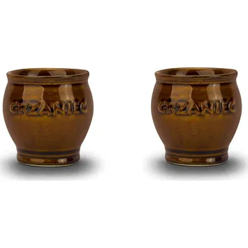 Kameninové hrnky na svařené víno KERA CERAMIKA KOŇAK 200 ml 2 ks