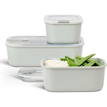 Dóza na potraviny MEPAL EasyClip Nordic White 3 ks. - sada nádob na potraviny