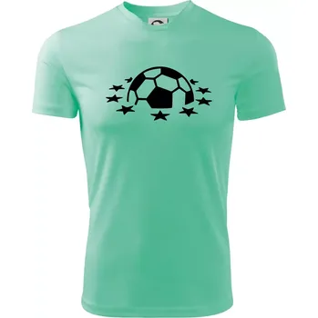 Chlapecké tričko Liga mistrů míč - Dětské triko sportovní (dresovina) - 122 cm/6 let ( Mátová )
