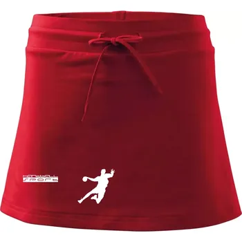 Dámská sukně Handball sport - Sportovní sukně - two in one - L ( Červená )