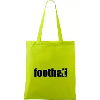 Football nápis - Taška bavlněná - 42 x 38 cm ( Limetková )