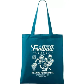 Football League plakát - Taška bavlněná - 42 x 38 cm ( Petrolejová )