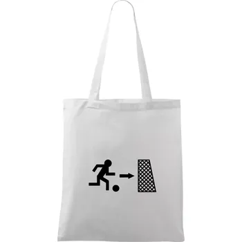 Únik fotbal - Taška bavlněná - 42 x 38 cm ( Bílá )