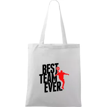Best team ever - Taška bavlněná - 42 x 38 cm ( Bílá )