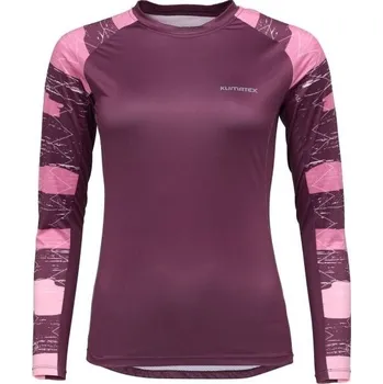 Dámské MTB triko s dlouhým rukávem KLIMATEX Sheba1 fialová Velikost: M