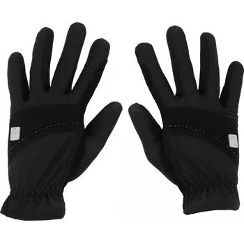 Jezdecké rukavice EQUITHÈME Rukavice jezdecké Strass Equithème, dámské, černé L