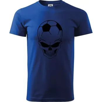 Fotbal lebka míč - Triko extra velké (5-8XL) - 6XL ( Královská modrá )