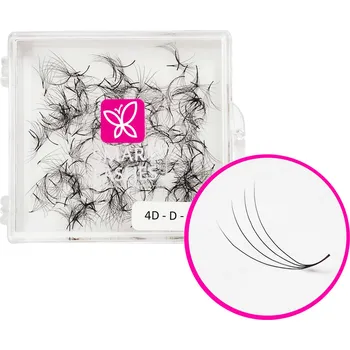 Umělé řasy Sypané 4D - D - 0.07