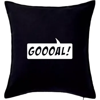 Polštář Goooal - Polštář 50x50 - 50x50 - Pouze potah ( Černá )