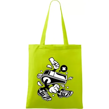 Rozhodčí píšťalka - Taška bavlněná - 42 x 38 cm ( Limetková )