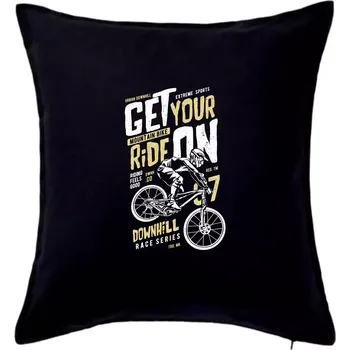 Polštář Get Your Ride On - Polštář 50x50 - 50x50 - Včetně výplně ( Černá )