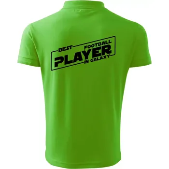 Pánská košile Best football player in galaxy - Polokošile pánská Pique Polo 203 - M ( Apple Green )
