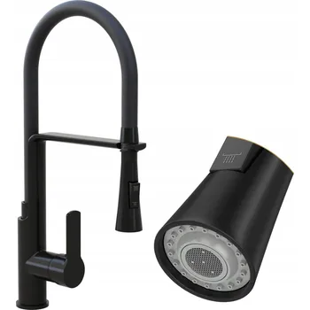 Vodovodní baterie Stojánková kuchyňská baterie Granitan Vegas černá