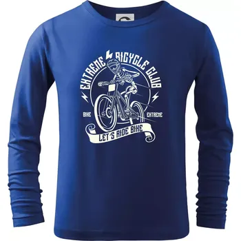 Let's Ride Bike - Triko dětské Long Sleeve - 158 cm/12 let ( Královská modrá )