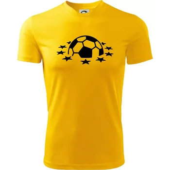 Liga mistrů míč - Dětské triko sportovní (dresovina) - 158 cm/12 let ( Žlutá )