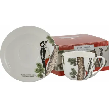 Porcelánový šálek na kávu a čaj s podšálkem BY AGATA HAJDECKA 280 ml