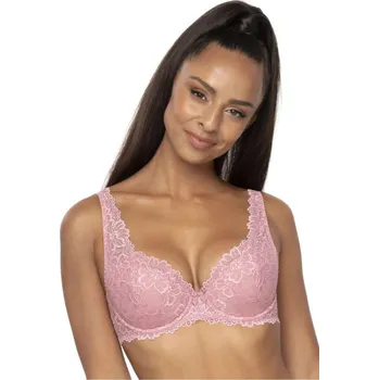 Podprsenka Elegantní dámská krajková podprsenka Carmela - Růžová Mat, 75B i240_204101_2:75B