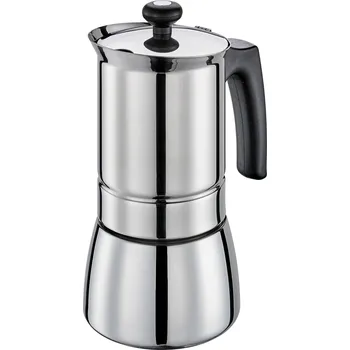 Moka konvice CILIO Tosca pro 6 šálků espresso (6 ks) - kávovar z nerezové oceli