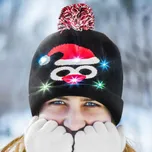 Vánoční čepice s bambulí a led světly UNI TUČŇÁK
