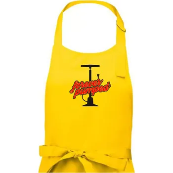 Kuchyňská zástěra Forever Pumped - Dámská zástěra na vaření - Univerzální velikost ( Žlutá )
