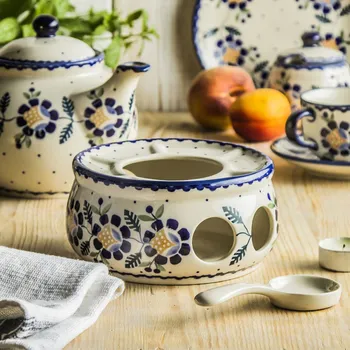 Konvice na čaj Ohřívač na čaj se lžičkou Manufaktura Bolesławiec - dec. 00RU